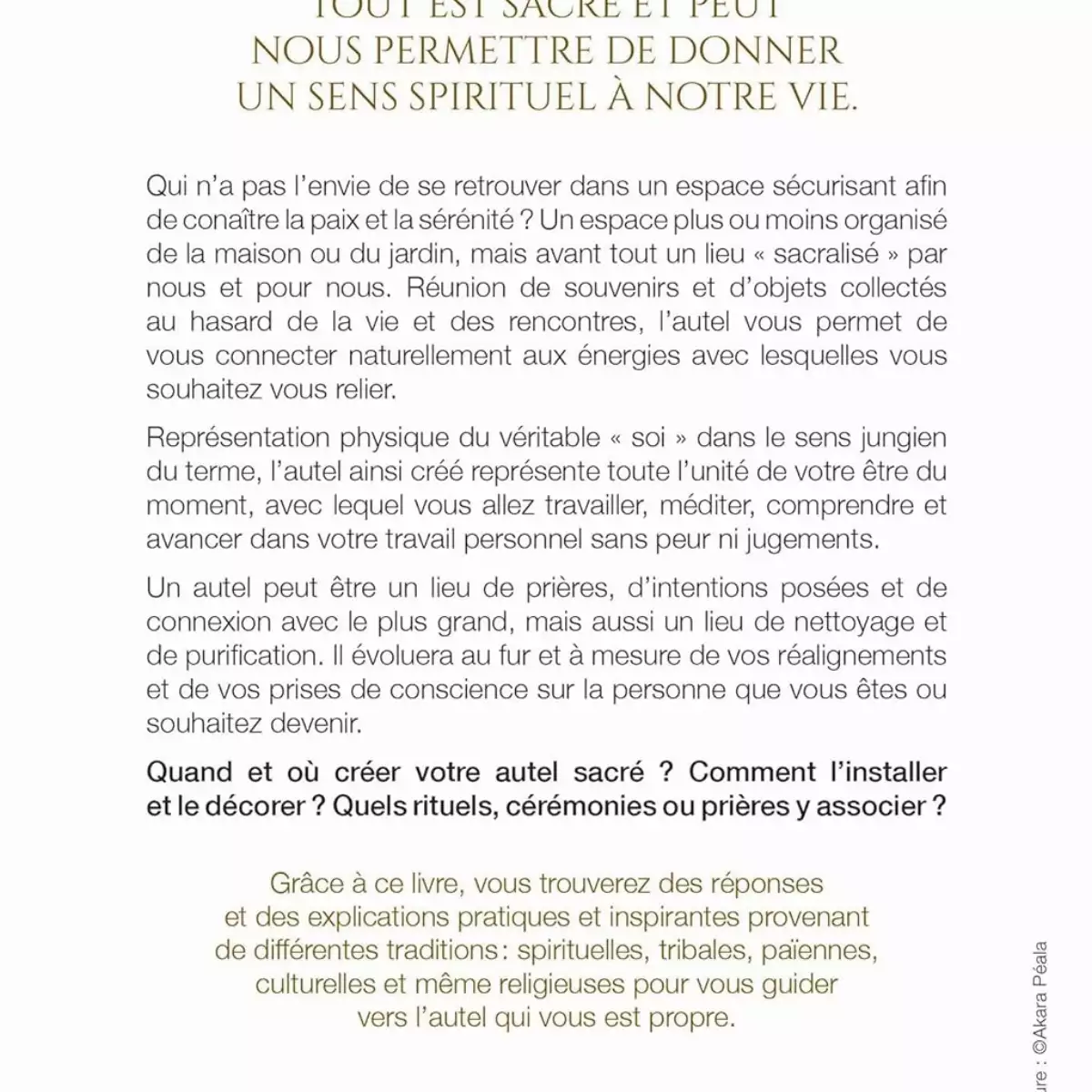 Honorer le sacré chez soi - Autels, rituels, cérémonies, malas...