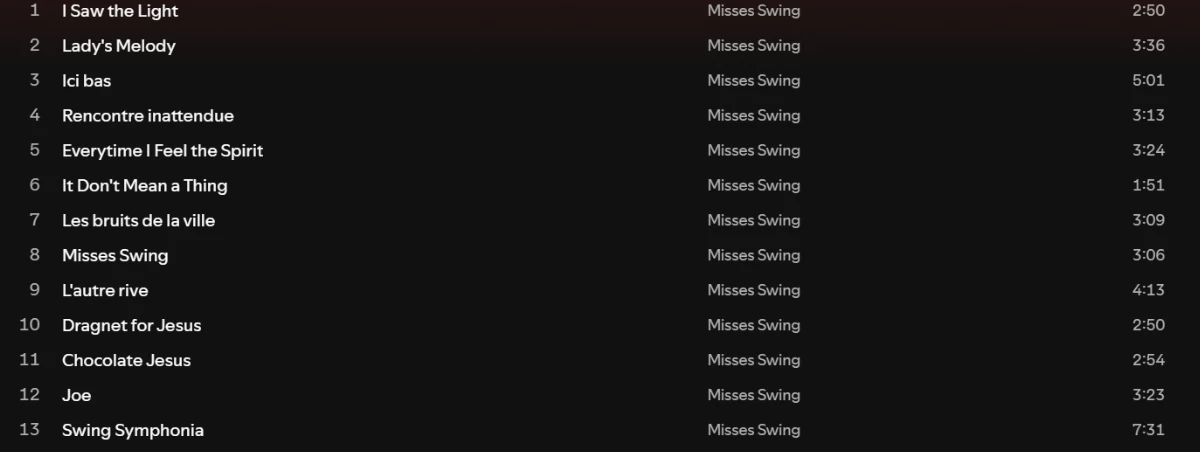 L'autre Rive - Misses Swing